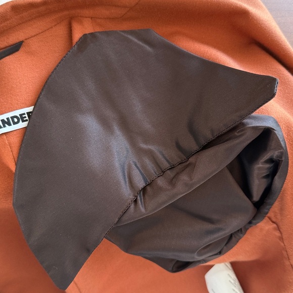 Jil Sander Vintage 100% Cashmere Blazer in Rust Orange - Picture 9 of 13